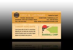 baseball-camp-business card-template